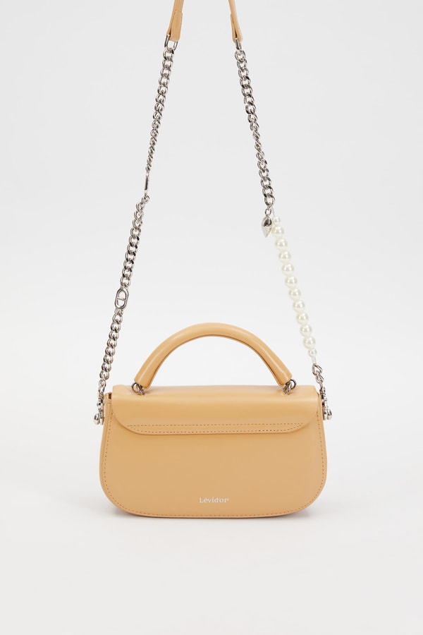 LevidorLevidor Kahve İnci Askılı Omuz Çantası