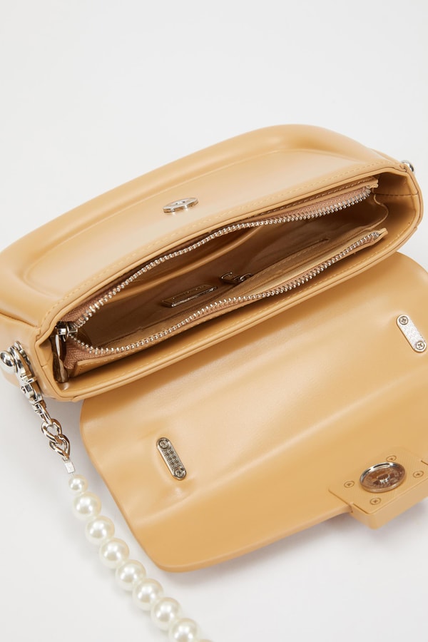 LevidorLevidor Kahve İnci Askılı Omuz Çantası