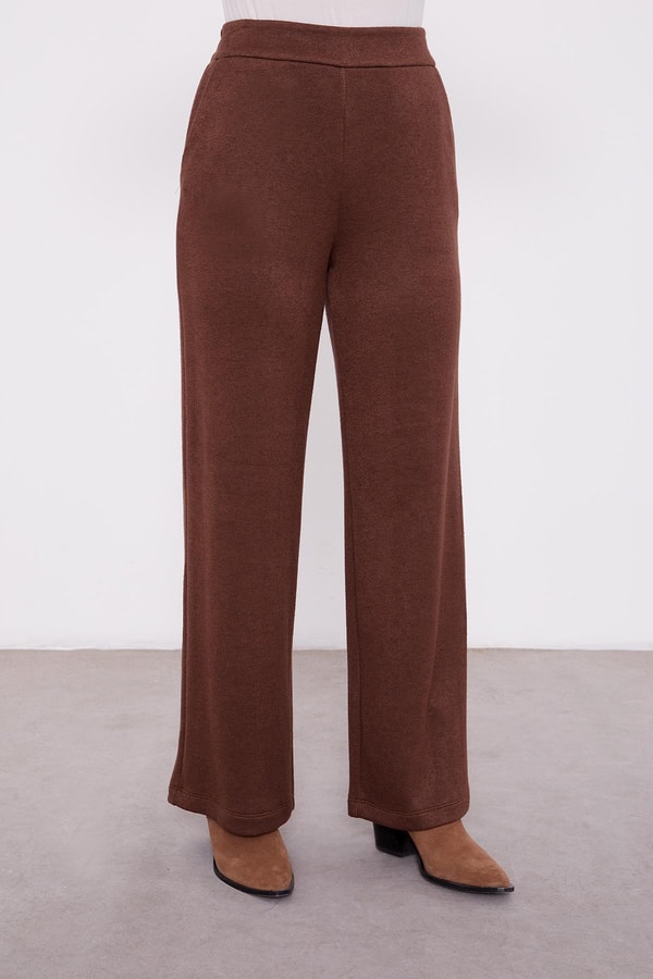 LevidorLevidor Kahve Kolları Taş İşlemeli Kaşmir İkili Takım