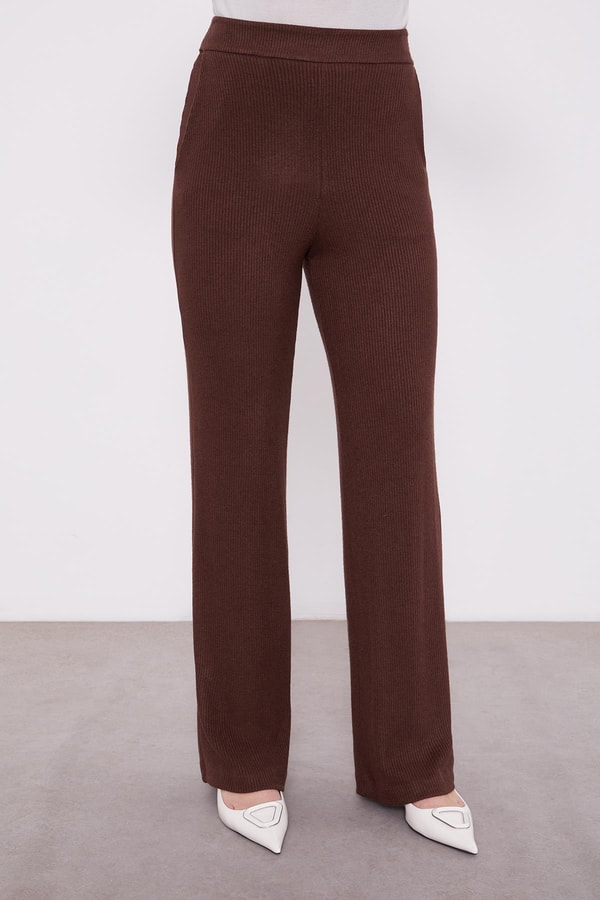 LevidorLevidor Kahve Şerit İncili Kaşmir İkili Takım