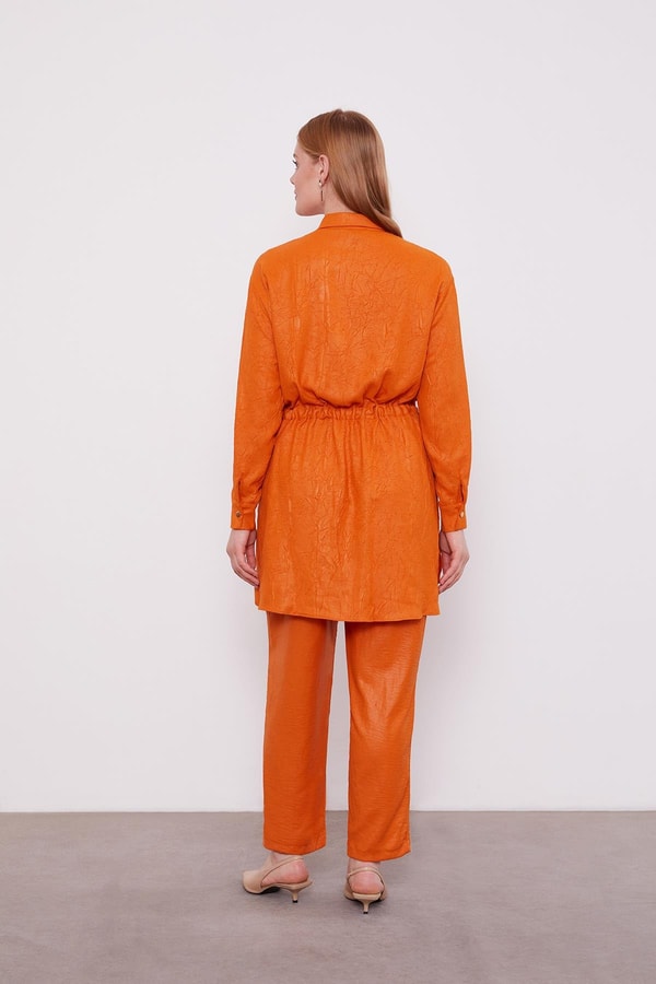 LevidorLevidor Kiremit Beli Büzgülü Pantolonlu Spor Takım