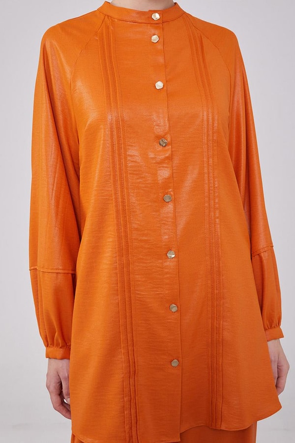 LevidorLevidor Kiremit Bisiklet Yaka Airobin Kumaş İkili Takım