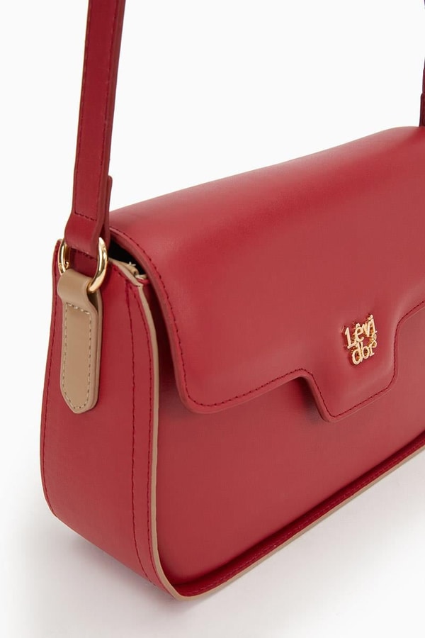 LevidorLevidor Kırmızı Ayarlanabilir Askılı Omuz Çantası