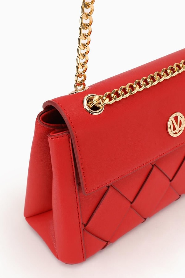 LevidorLevidor Kırmızı Baklava Desen Omuz Çantası