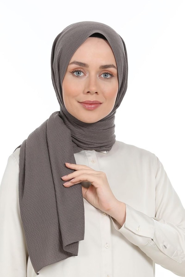 LevidorLevidor Koyu Vizon Naturel Cazz Şal