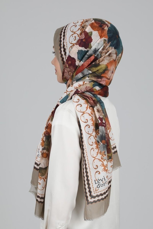 LevidorLevidor Koyu Vizon Pamuk Şal