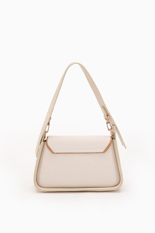 LevidorLevidor Krem Asimetrik Tasarım El Çantası