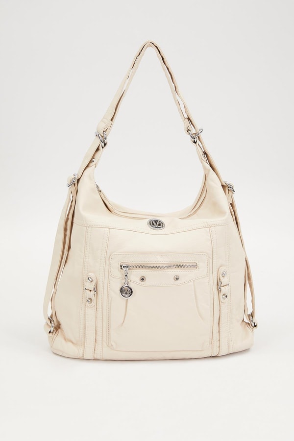 LevidorLevidor KREM Cepcik Gözlü Omuz Çantası