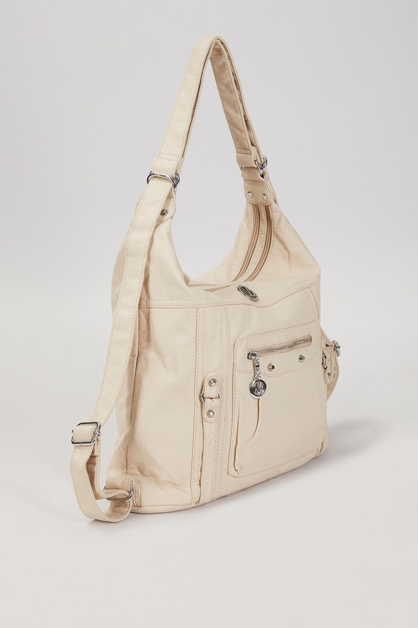 LevidorLevidor KREM Cepcik Gözlü Omuz Çantası