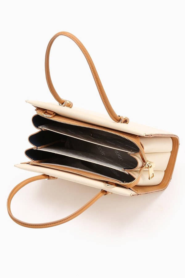 LevidorLevidor KREM Çok Bölmeli El Çantası