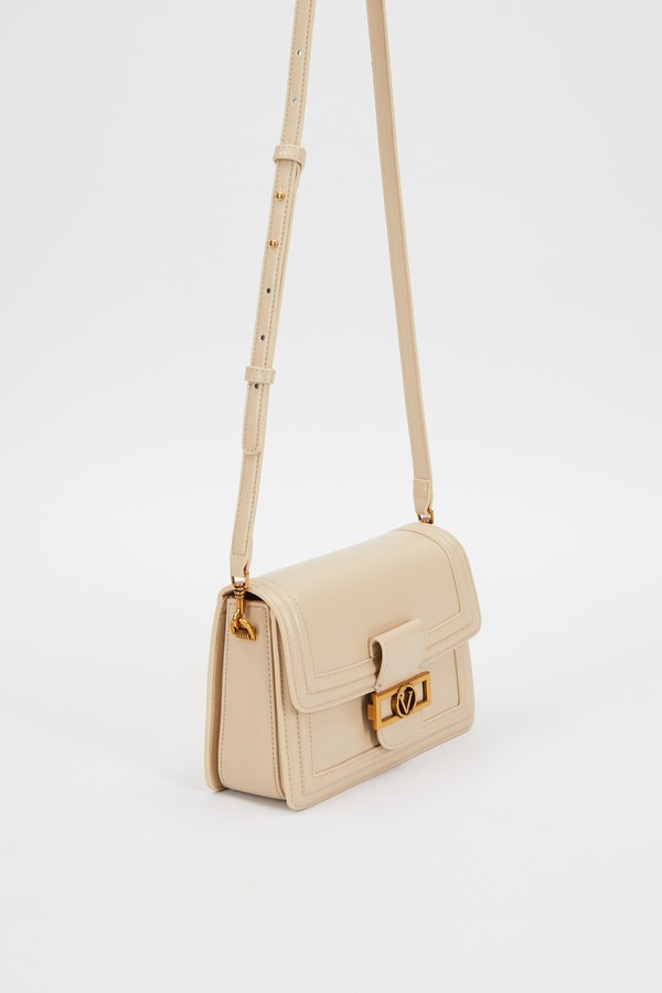 LevidorLevidor KREM Deri Zincir Askılı Omuz Çantası