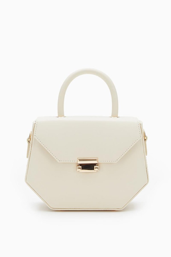 LevidorLevidor Krem Geometrik Model El Çantası