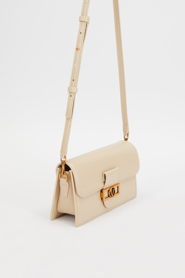 LevidorLevidor KREM Kare Kilit Detaylı Omuz Çantası