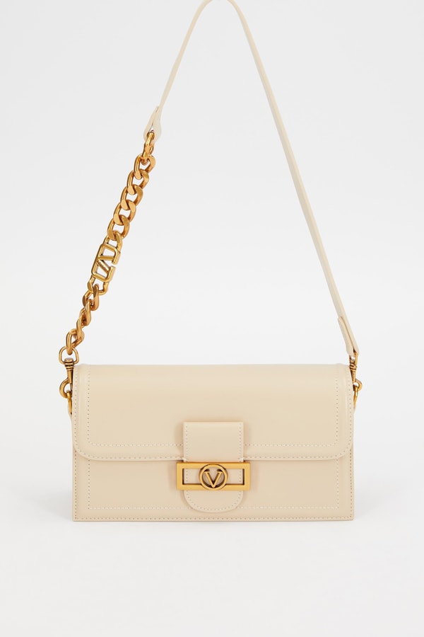 LevidorLevidor KREM Kare Kilit Detaylı Omuz Çantası