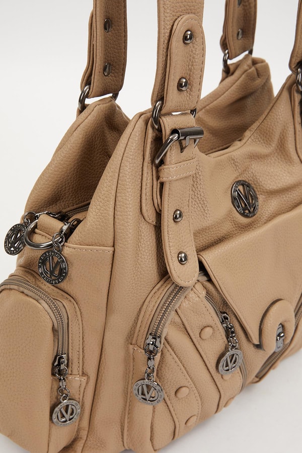 LevidorLevidor Krem Kemer Askılı Omuz Çantası