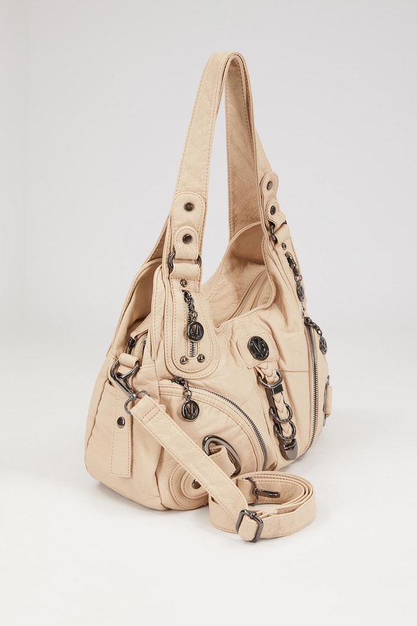 LevidorLevidor KREM Metal Detaylı Omuz Çantası