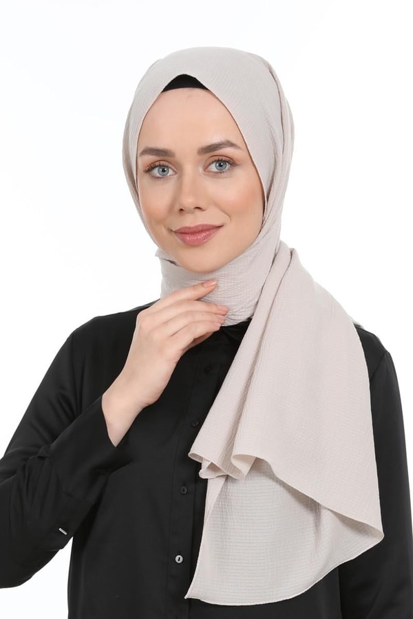 LevidorLevidor Krem Naturel Cazz Şal