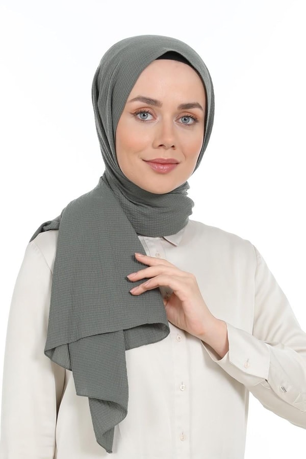 LevidorLevidor Küf Yeşili Naturel Cazz Şal