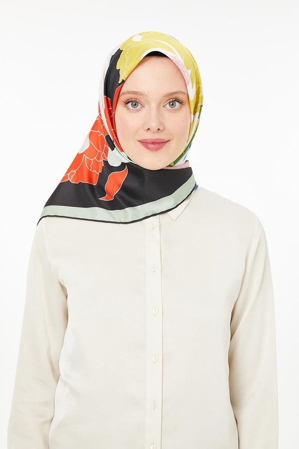 LevidorLevidor Küf Yeşili Trend Twill Eşarp