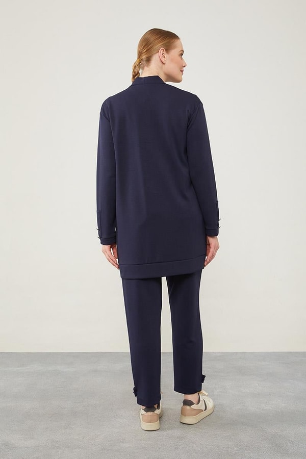 LevidorLevidor Laci-Laci Ribanası Düğme Detaylı Hırkalı Takım