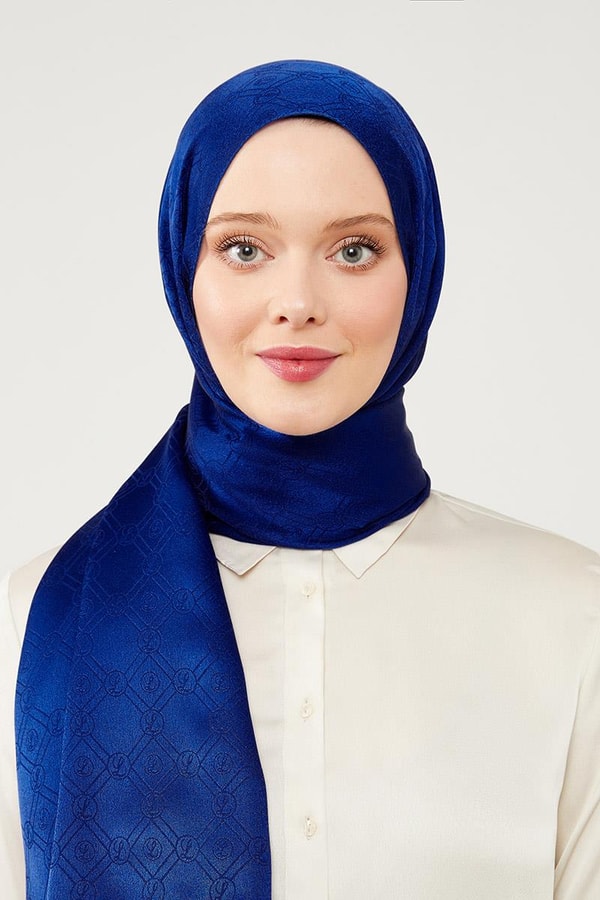 LevidorLevidor Lacivert Levidor Baskılı Jakarlı Elegance Şal