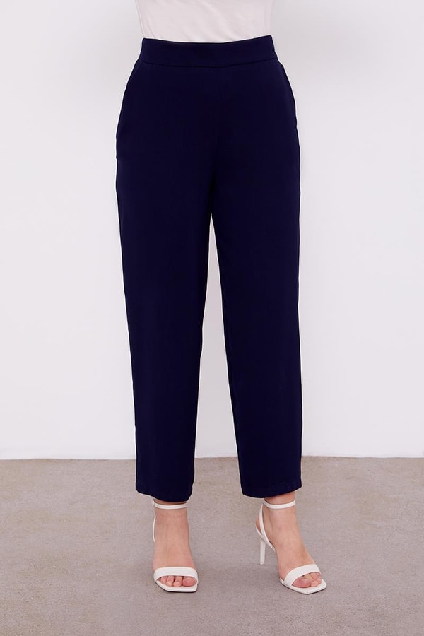 LevidorLevidor Lacivert Payet İşlemeli Kuşak Bağlamalı Ceket Takım