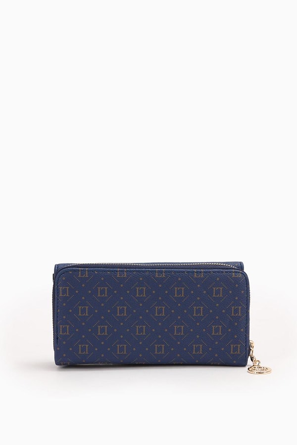 LevidorLevidor Lacivert Yazı Baskılı Cüzdan