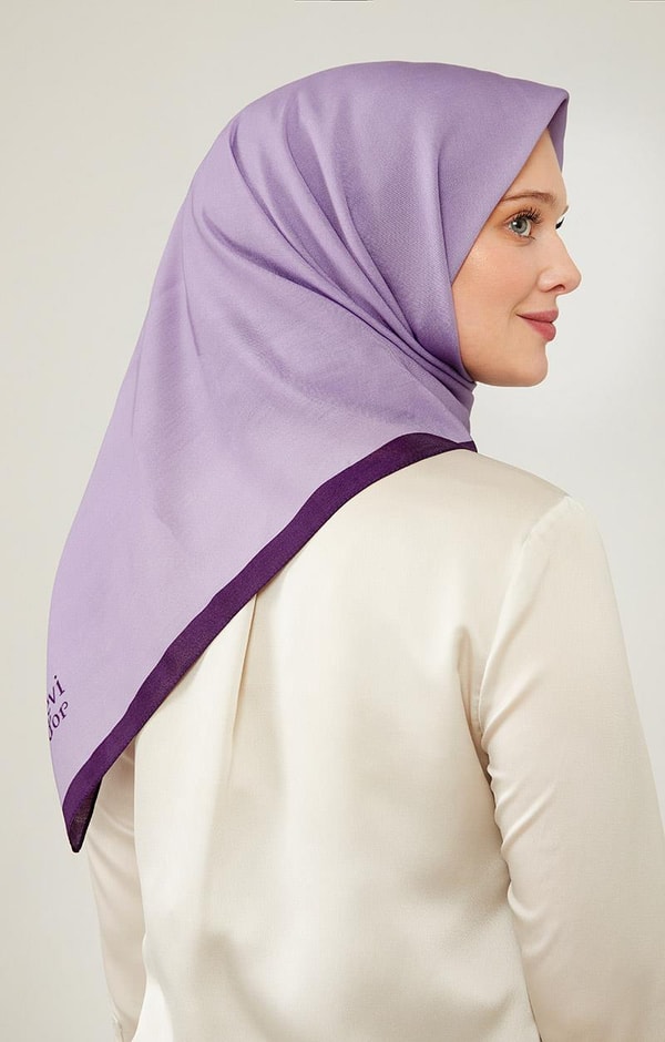 LevidorLevidor Leylak Biye Renk Geçişli Prag Eşarp