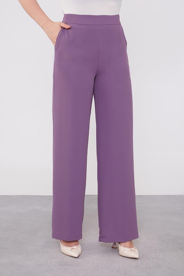 LevidorLevidor Lila Boncuk İşlemeli Tunik Takım