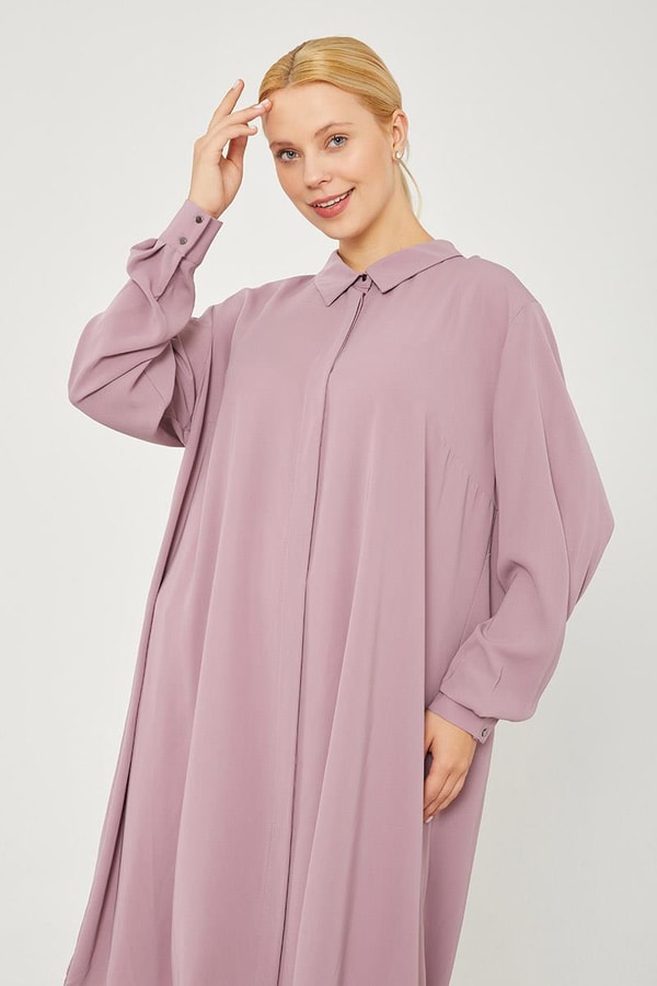 LevidorLevidor Lila Gizli Patlı Büyük Oversize Tunik