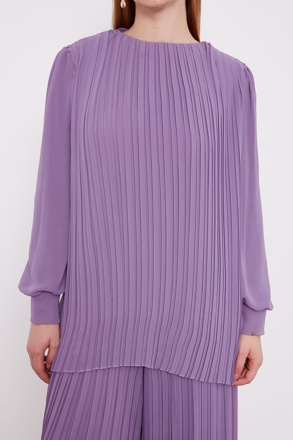 LevidorLevidor Lila Piliseli Şifon İkili Takım