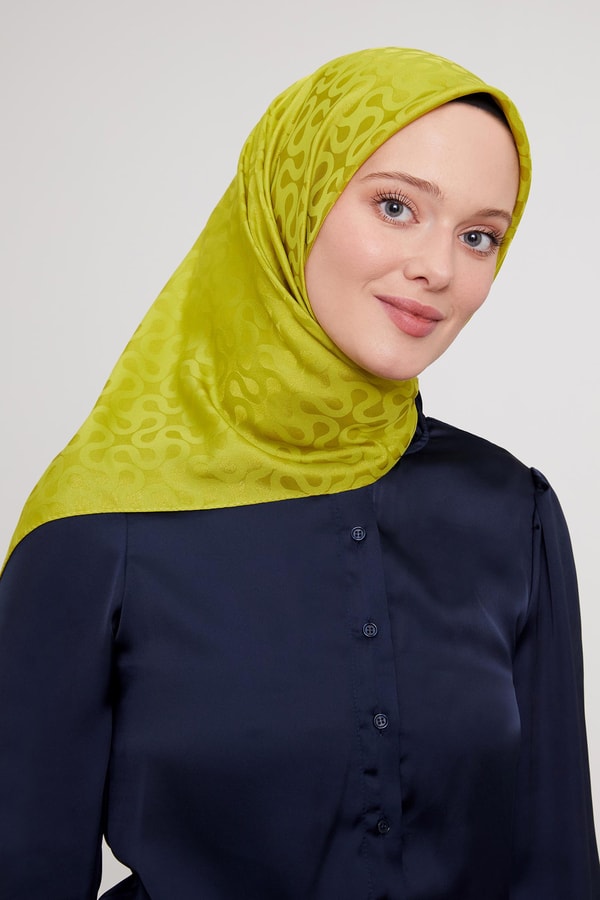 LevidorLevidor Lime S Desen Krstal Jakar Eşarp