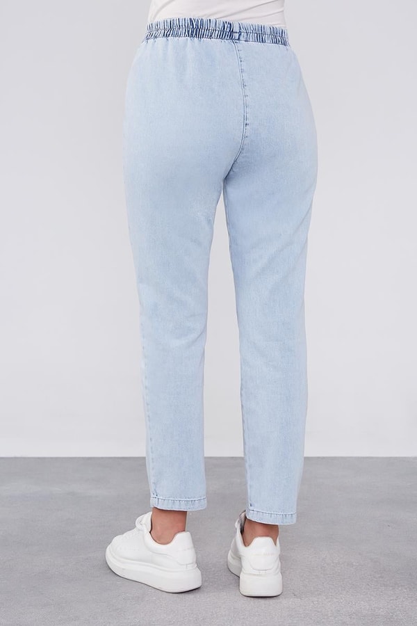 LevidorLevidor Mavi Beli Büzgülü Jean Pantolon