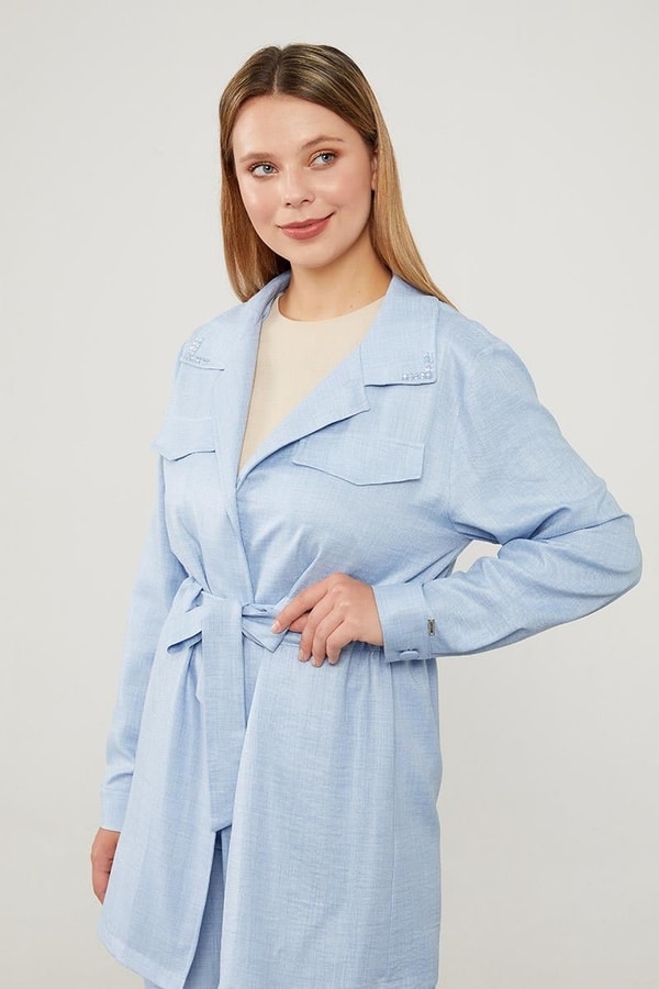 LevidorLevidor Mavi BELİ TÜNELLİ CEP KAPAKLI CEKET TAKIM