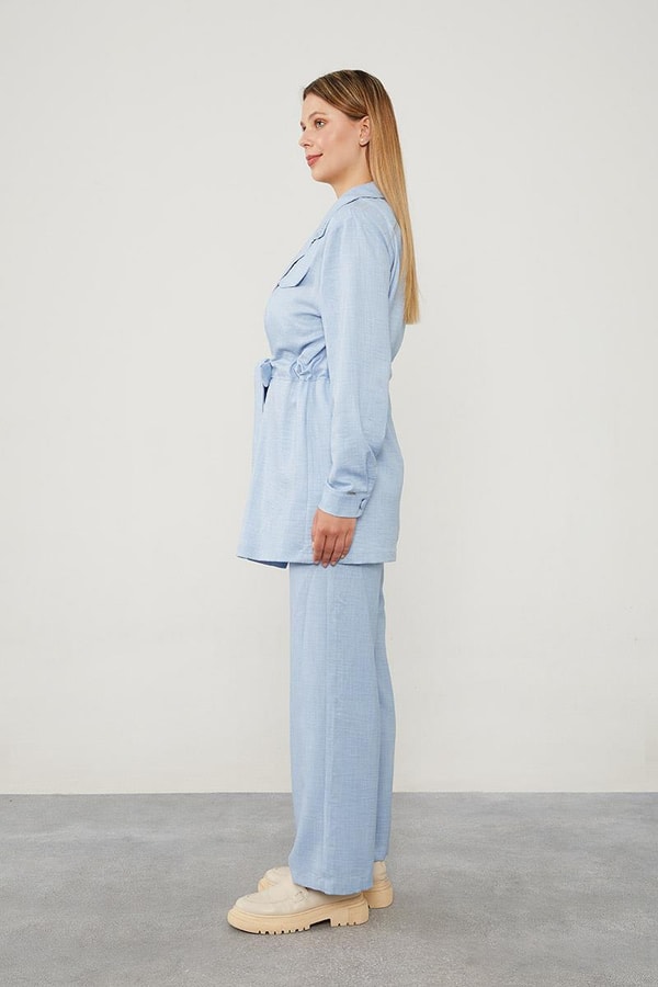 LevidorLevidor Mavi BELİ TÜNELLİ CEP KAPAKLI CEKET TAKIM