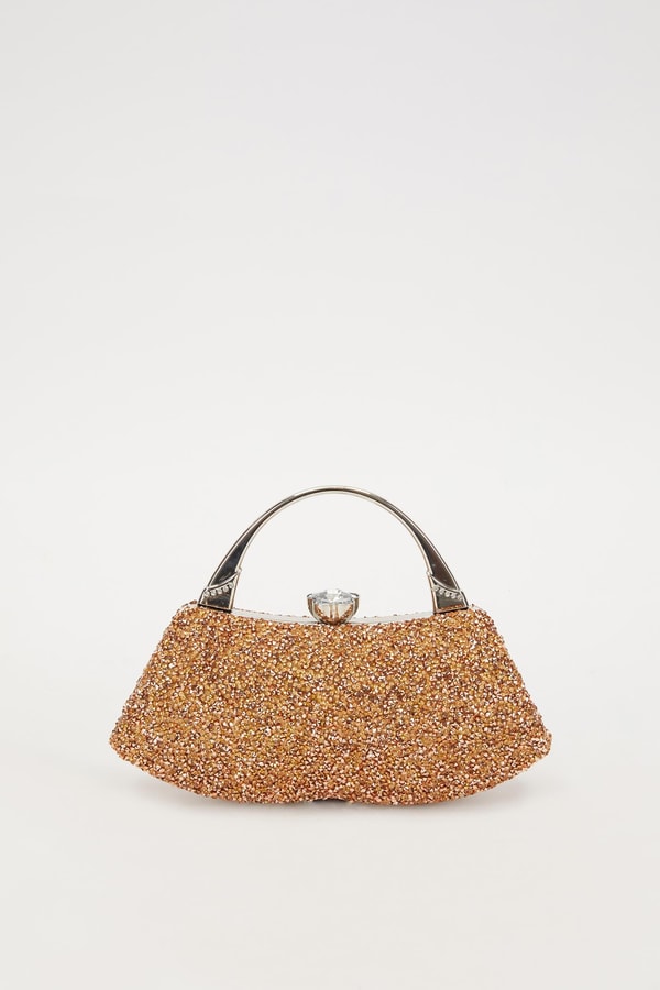 LevidorLevidor Mini Bakır Taşlı Abiye El Çantası