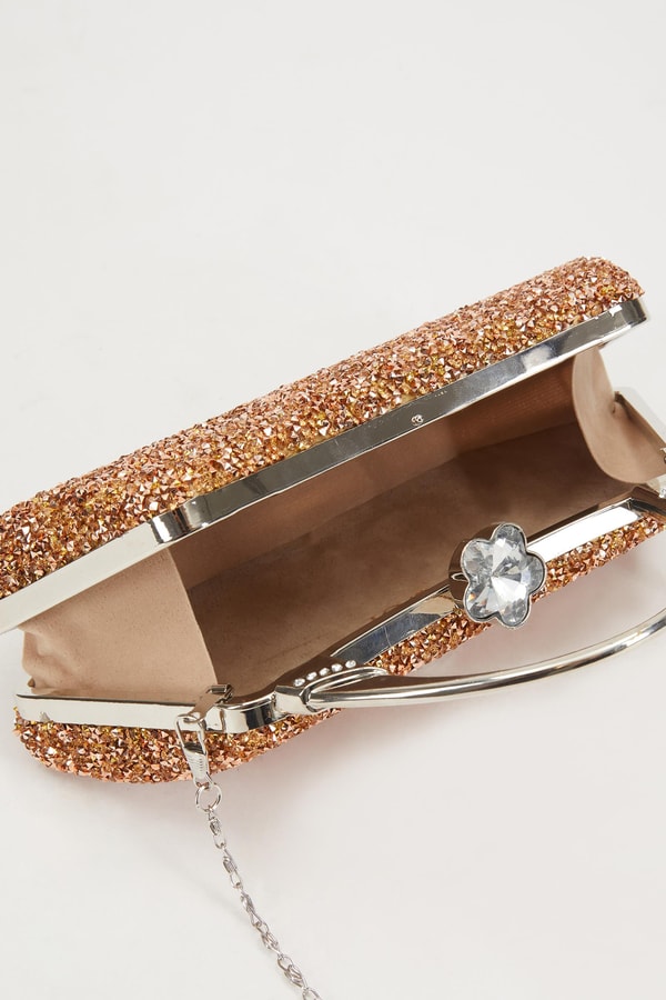 LevidorLevidor Mini Bakır Taşlı Abiye El Çantası