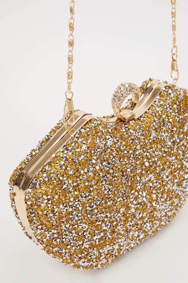 LevidorLevidor Mini Gold Metal Askılı Abiye Çanta