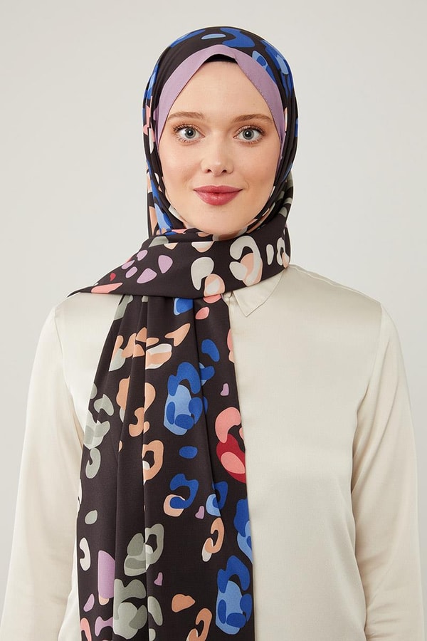 LevidorLevidor Mor Desenli Elegance Şal