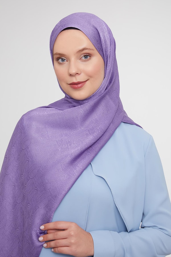 LevidorLevidor Mor Hologram Desen Jakarlı Janjan Şal