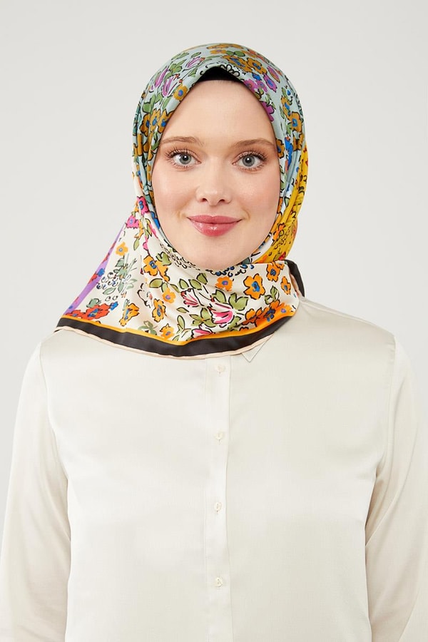 LevidorLevidor Mor Mine Çiçeği Trend Twill Eşarp