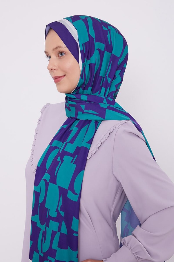 LevidorLevidor Morcivert Soyut Desen Club Şal