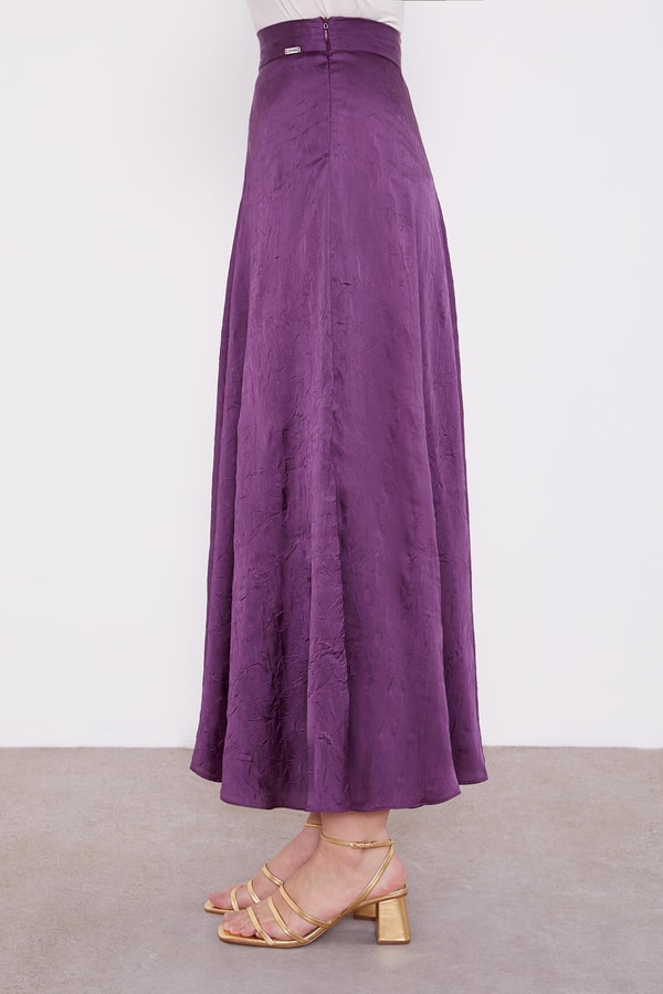 LevidorLevidor Mürdüm Kraş Saten Etek