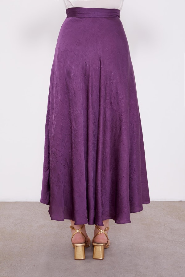 LevidorLevidor Mürdüm Kraş Saten Etek