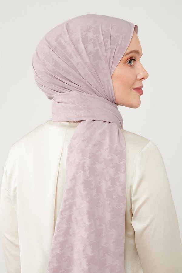 LevidorLevidor Nude Jakarlı Puzzle Desen Elegance Şal