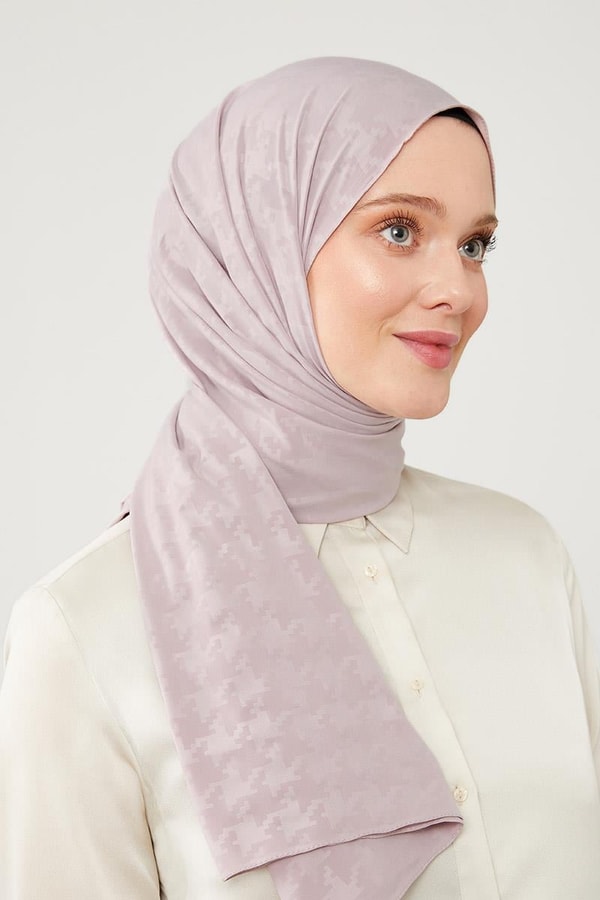 LevidorLevidor Nude Jakarlı Puzzle Desen Elegance Şal