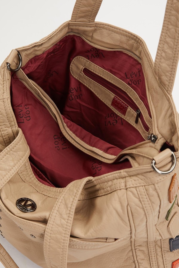 LevidorLevidor Nude Renk Detaylı Omuz Çantası