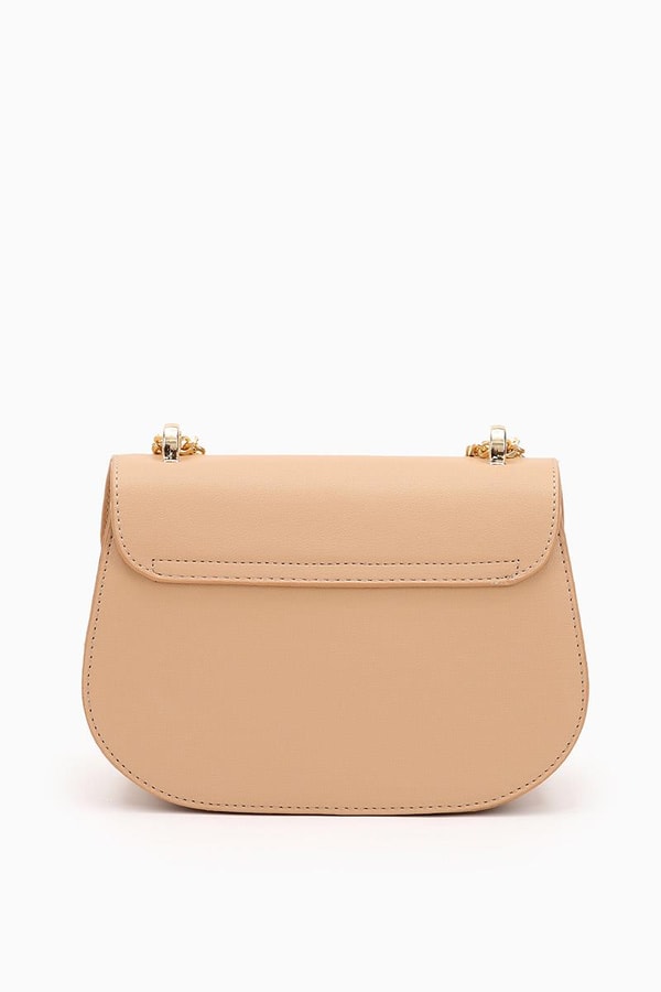 LevidorLevidor Nude Zircir Askılı Çevirme Kilitli Omuz Çantası