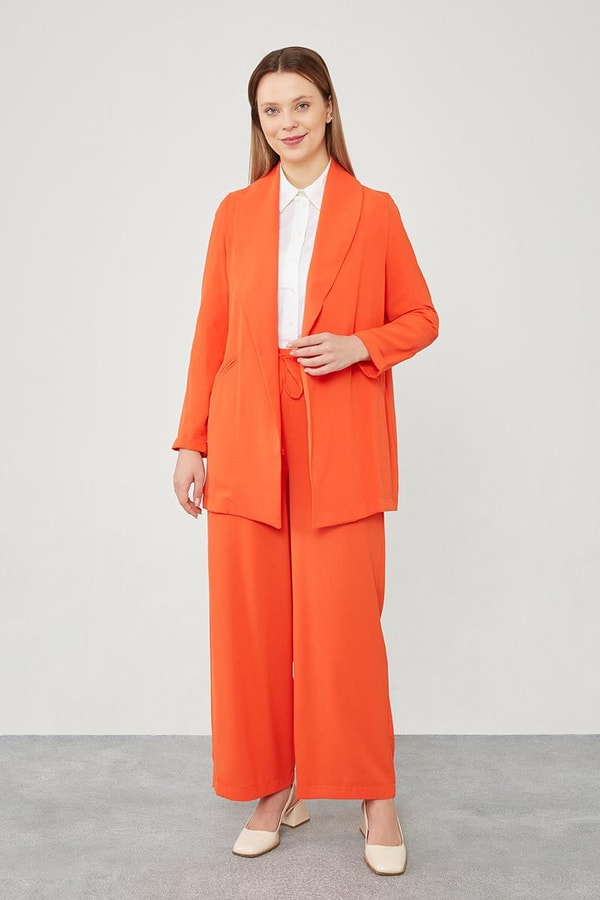LevidorLevidor Oranj Şal Yaka Ceket Takım