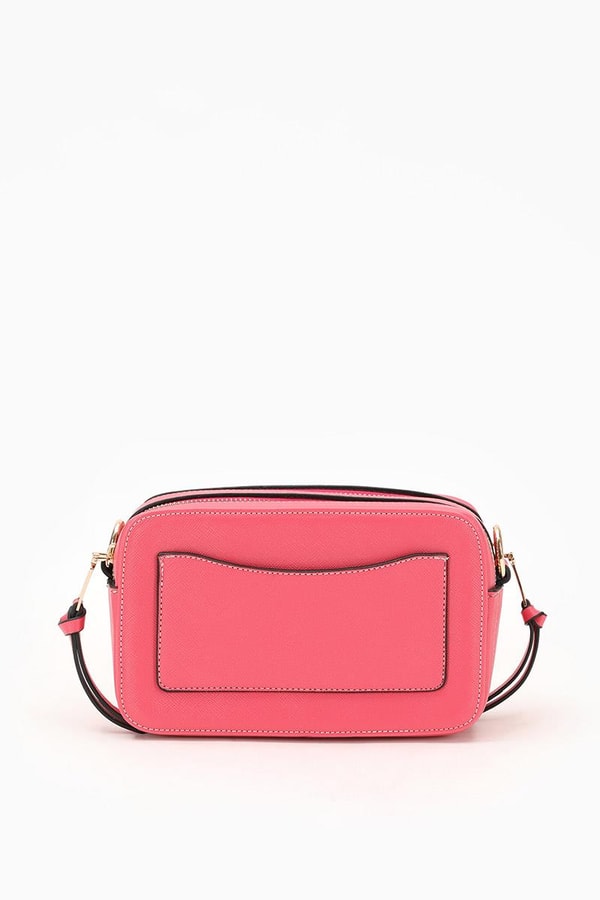 LevidorLevidor Pembe Çift Bölmeli Kalın Askılı Omuz Çantası